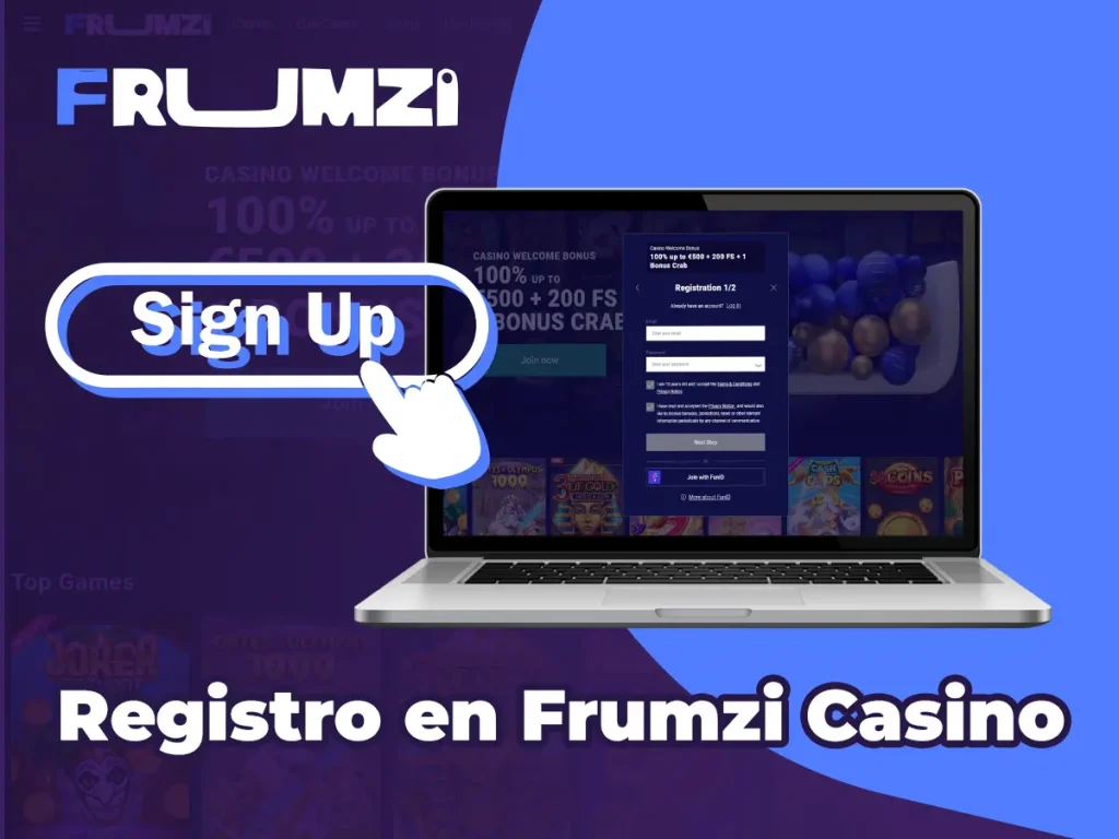 Registro en Frumzi